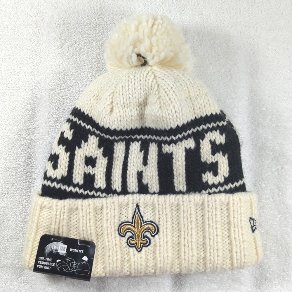 New Era New Orleans Saints Womens Sideline Beanie Knit Winter Hat New With Tags